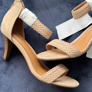 Style & Co. Beige Braided Heels